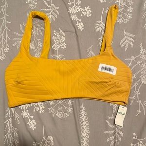 Aerie Mustard Bikini Top